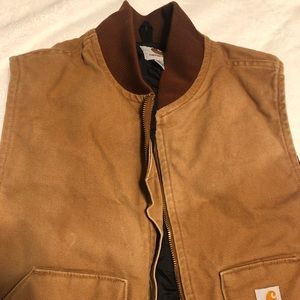 Carthartt Men’s V01 Artic Quilt Duck Vest, Large, in Carthartt Brown